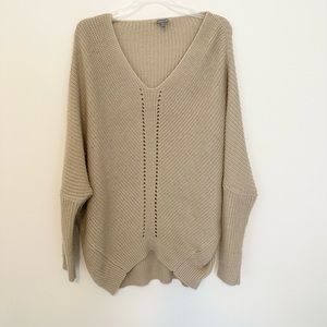 Charlotte Russe oversized sweater size M/L Tan